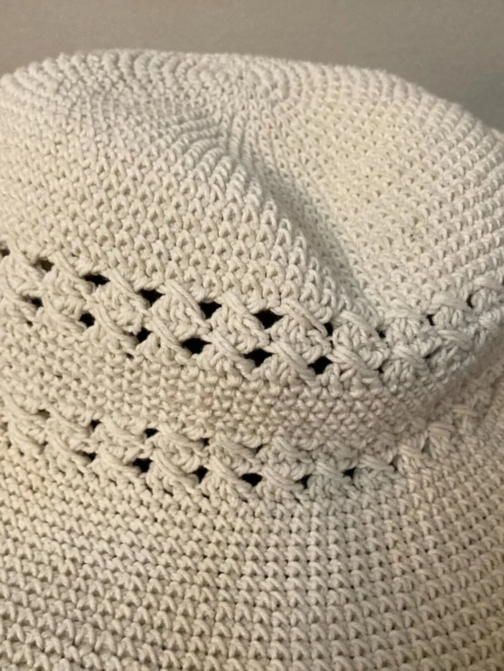 San Diego Hat Co. Women's Ivory Handmade Crochet Sun Hat - 100% Cotton- One Size